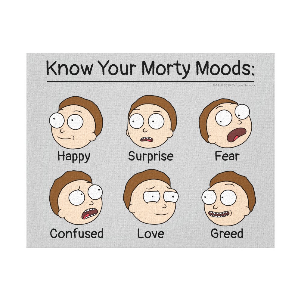 rick and morty mortys moods canvas print r111d73303cd243778537da8400cb6e3f 2wqe 8byvr 1000 - Rick And Morty Shop