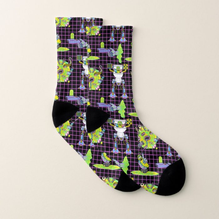 rick and morty pickle rick portal pattern socks r8473655f88674573a0397bf5f86b38d3 ejsjd 1000 - Rick And Morty Shop