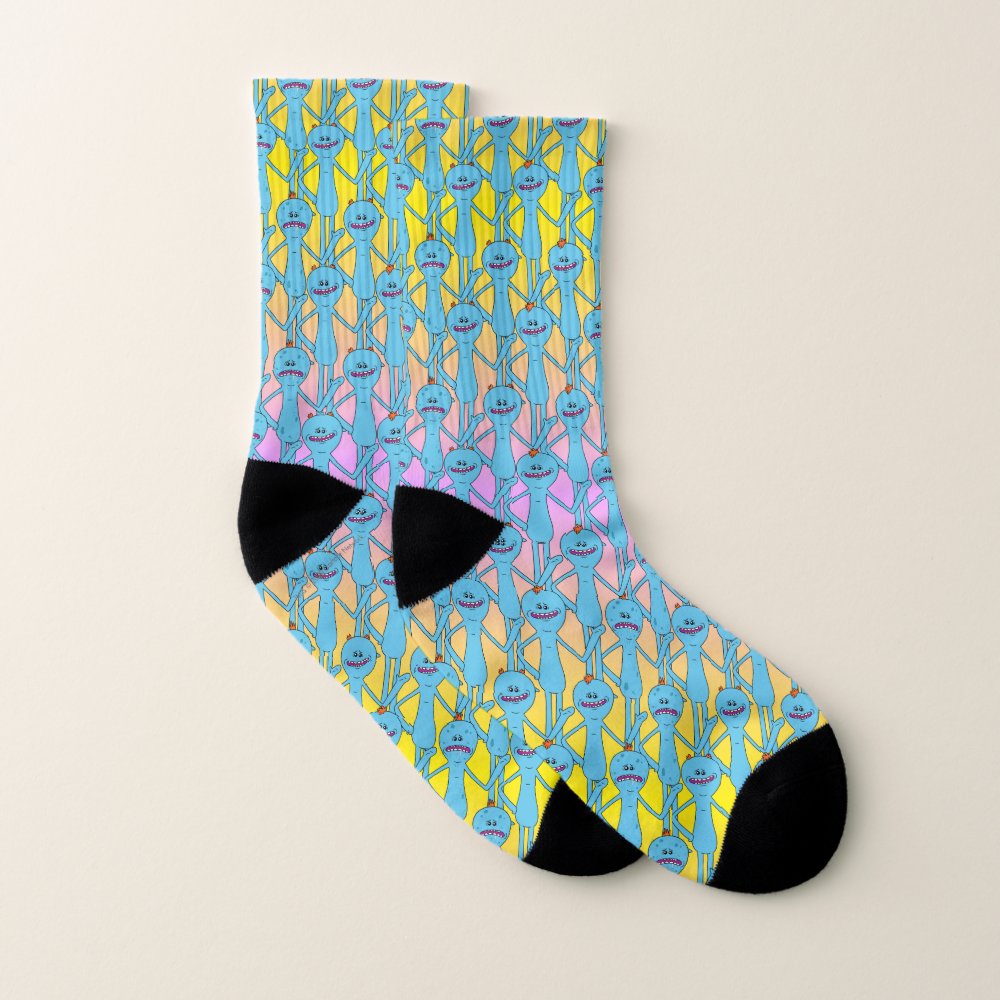 rick and morty rainbow mr meeseeks pattern socks r14ff4b2a66304da5b1051397583a0c7e ejsjd 1000 - Rick And Morty Shop