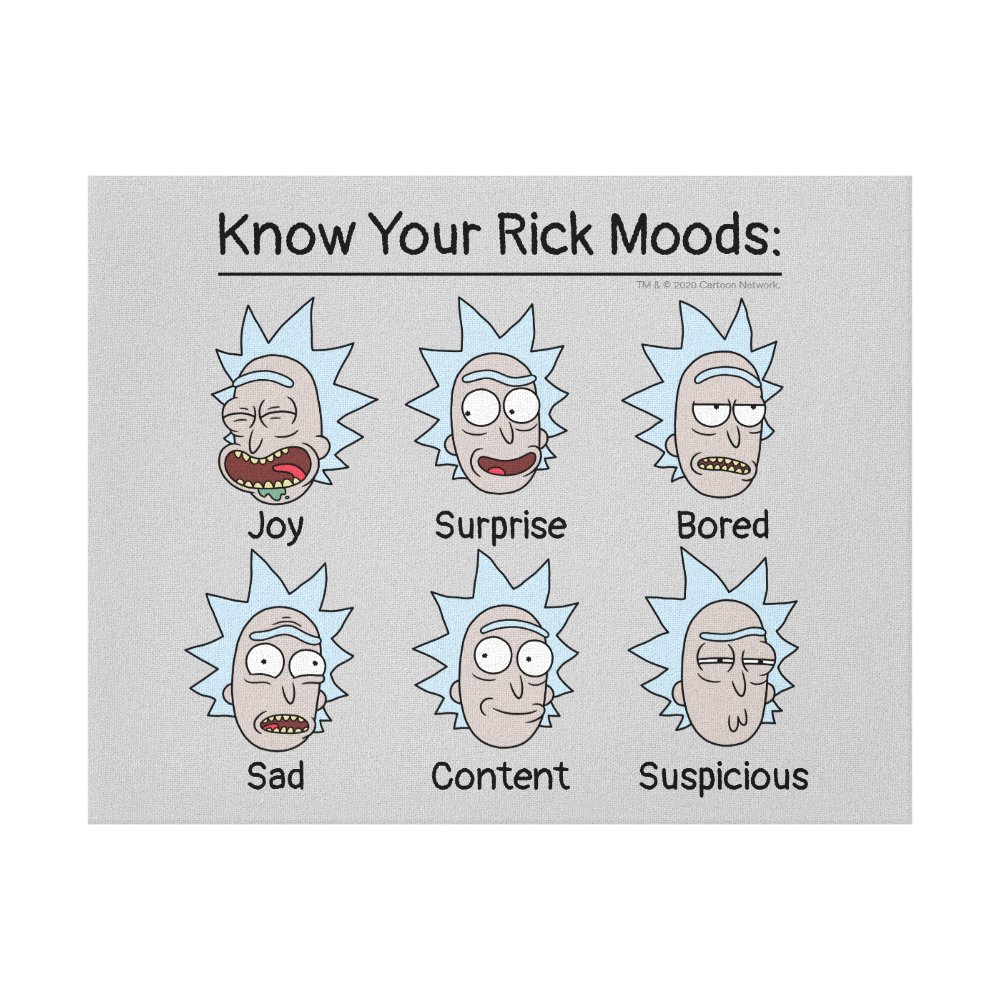 rick and morty ricks moods canvas print r2ebbd2b8f8b94e1080450c051390c65f 2wqe 8byvr 1000 - Rick And Morty Shop