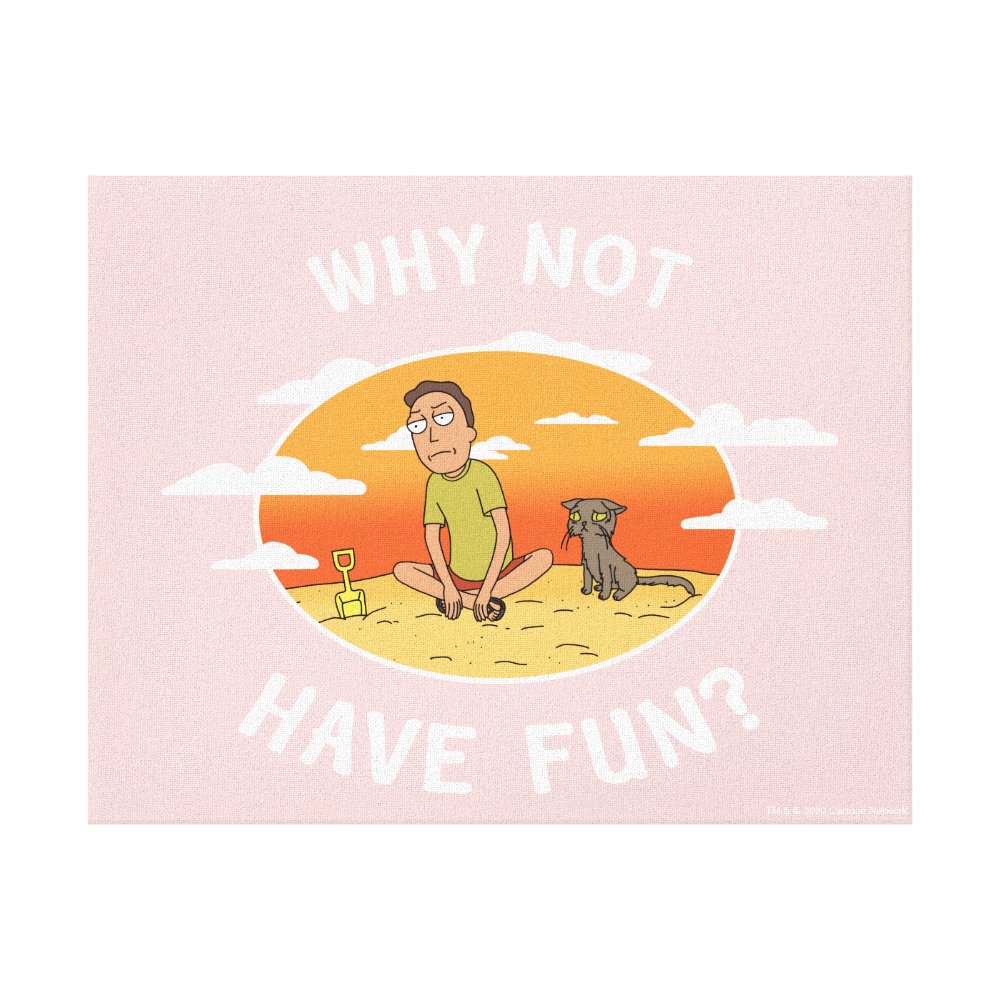 rick and morty why not have fun canvas print r614dbfb4c9084f0191cd076c405c63fe 2wqe 8byvr 1000 - Rick And Morty Shop
