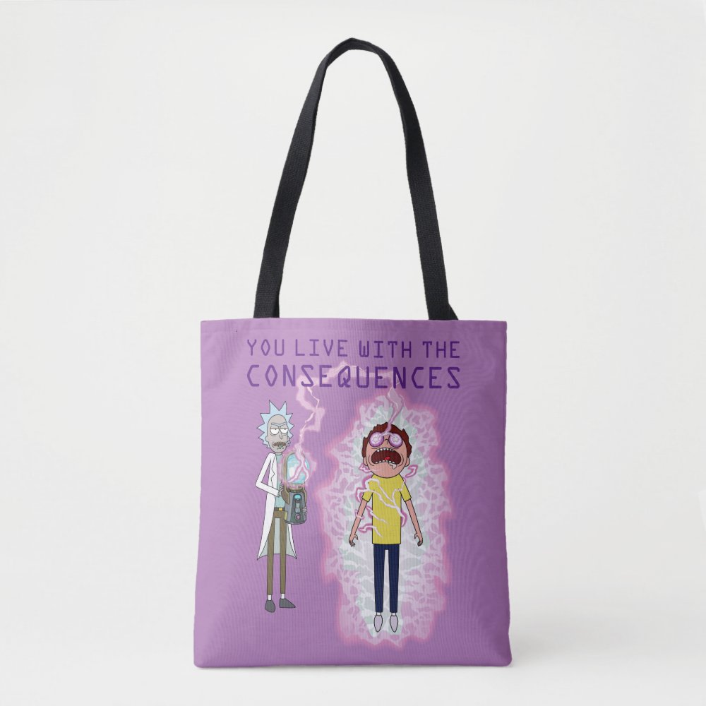 rick and morty you live with the consequences tote bag rf328c1948c0e4417b9a990c91578bdd4 6kcf1 1000 - Rick And Morty Shop