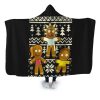 wubba lubba cookies hooded blanket coddesigns adult premium sherpa 664 - Rick And Morty Shop