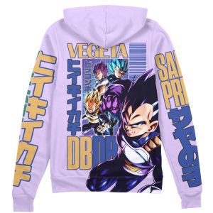 vegeta Zip Hoodie Back Mockup 1 - Rick And Morty Shop