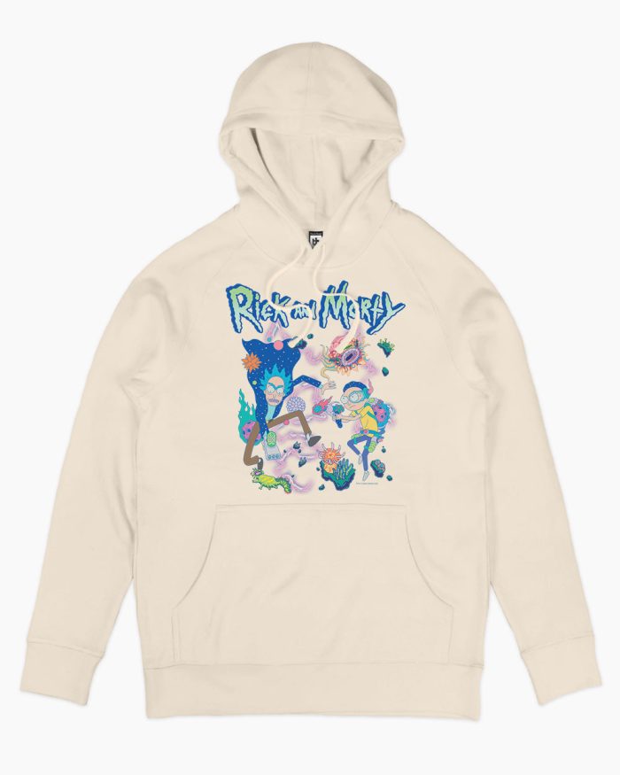 natural rick and morty creatures hoodie - Rick And Morty Shop