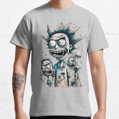 ssrcoclassic teemensheather greyfront altsquare product1000x1000.u1 1 - Rick And Morty Shop