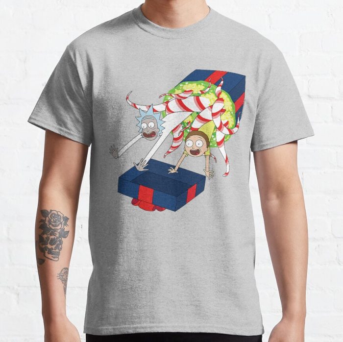 ssrcoclassic teemensheather greyfront altsquare product1000x1000.u1 11 - Rick And Morty Shop