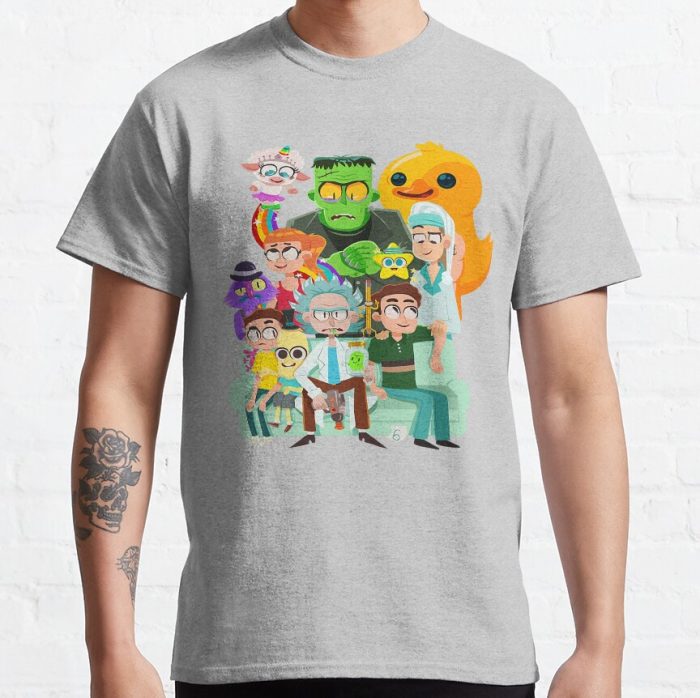 ssrcoclassic teemensheather greyfront altsquare product1000x1000.u1 13 - Rick And Morty Shop