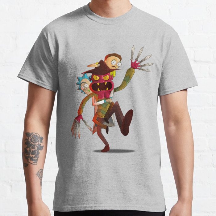 ssrcoclassic teemensheather greyfront altsquare product1000x1000.u1 16 - Rick And Morty Shop