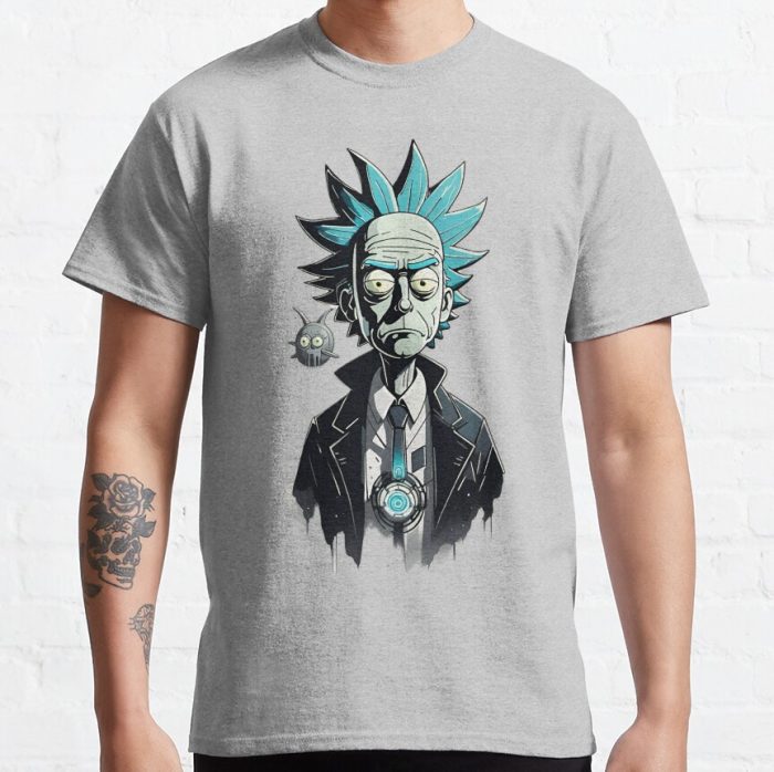 ssrcoclassic teemensheather greyfront altsquare product1000x1000.u1 2 - Rick And Morty Shop