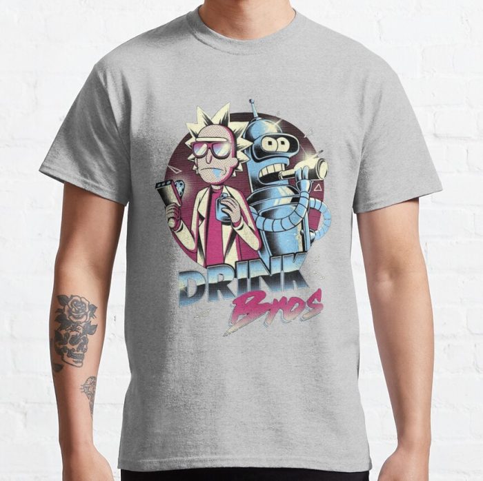 ssrcoclassic teemensheather greyfront altsquare product1000x1000.u1 21 - Rick And Morty Shop