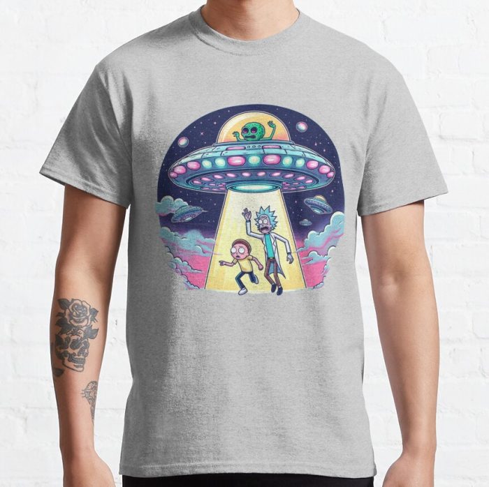 ssrcoclassic teemensheather greyfront altsquare product1000x1000.u1 4 - Rick And Morty Shop