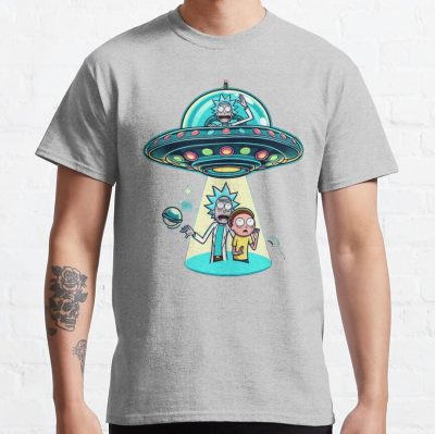 ssrcoclassic teemensheather greyfront altsquare product1000x1000.u1 5 - Rick And Morty Shop