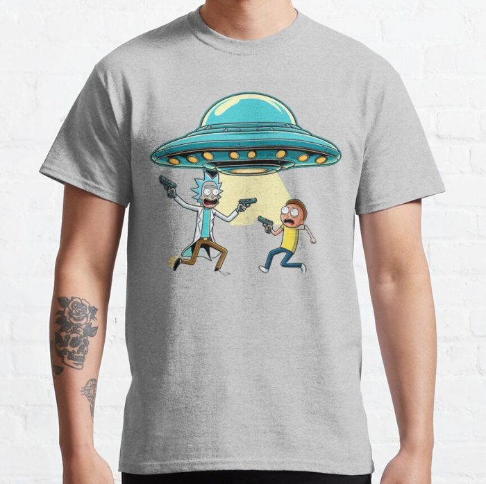 ssrcoclassic teemensheather greyfront altsquare product1000x1000.u1 6 - Rick And Morty Shop