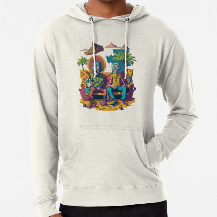 ssrcolightweight hoodiemensoatmeal heatherfrontsquare productx1000 bgf8f8f8 26 - Rick And Morty Shop