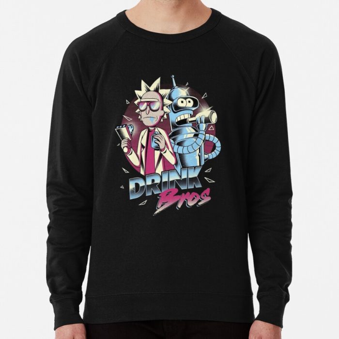 ssrcolightweight sweatshirtmensblack lightweight raglan sweatshirtfrontsquare productx1000 bgf8f8f8 2 - Rick And Morty Shop