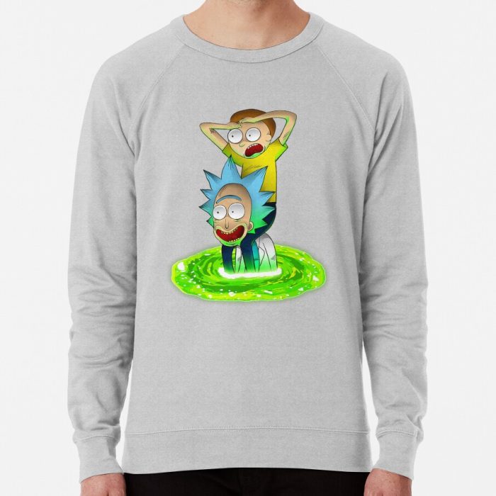 ssrcolightweight sweatshirtmensheather greyfrontsquare productx1000 bgf8f8f8 14 - Rick And Morty Shop