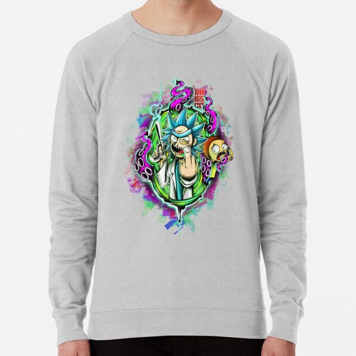 ssrcolightweight sweatshirtmensheather greyfrontsquare productx1000 bgf8f8f8 19 - Rick And Morty Shop