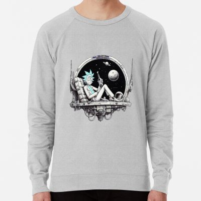 ssrcolightweight sweatshirtmensheather greyfrontsquare productx1000 bgf8f8f8 22 - Rick And Morty Shop
