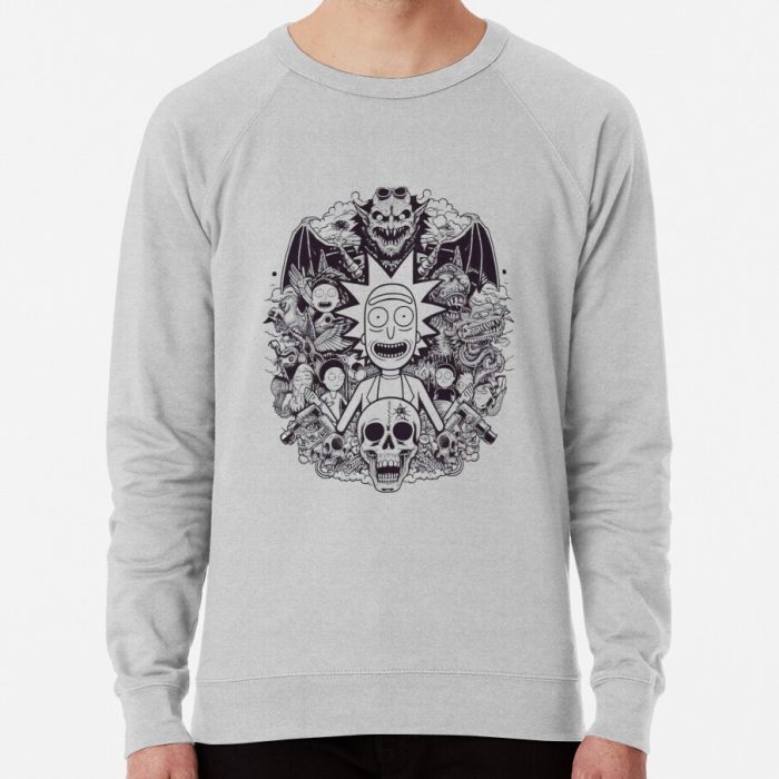 ssrcolightweight sweatshirtmensheather greyfrontsquare productx1000 bgf8f8f8 24 - Rick And Morty Shop