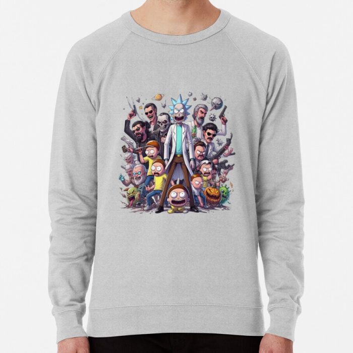 ssrcolightweight sweatshirtmensheather greyfrontsquare productx1000 bgf8f8f8 26 - Rick And Morty Shop