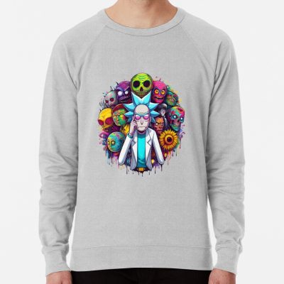 ssrcolightweight sweatshirtmensheather greyfrontsquare productx1000 bgf8f8f8 30 - Rick And Morty Shop
