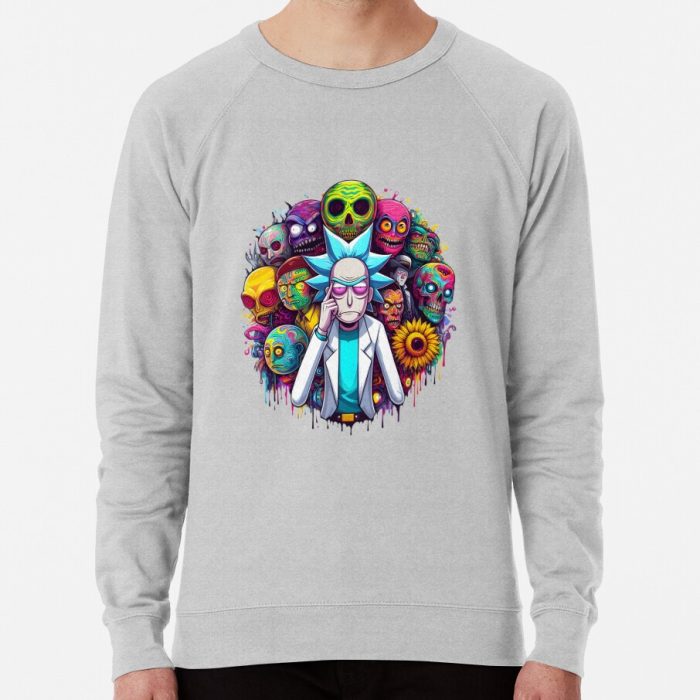 ssrcolightweight sweatshirtmensheather greyfrontsquare productx1000 bgf8f8f8 30 - Rick And Morty Shop