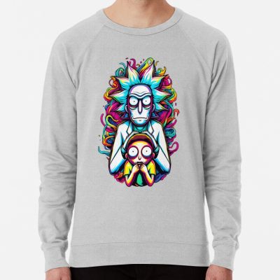 ssrcolightweight sweatshirtmensheather greyfrontsquare productx1000 bgf8f8f8 31 - Rick And Morty Shop
