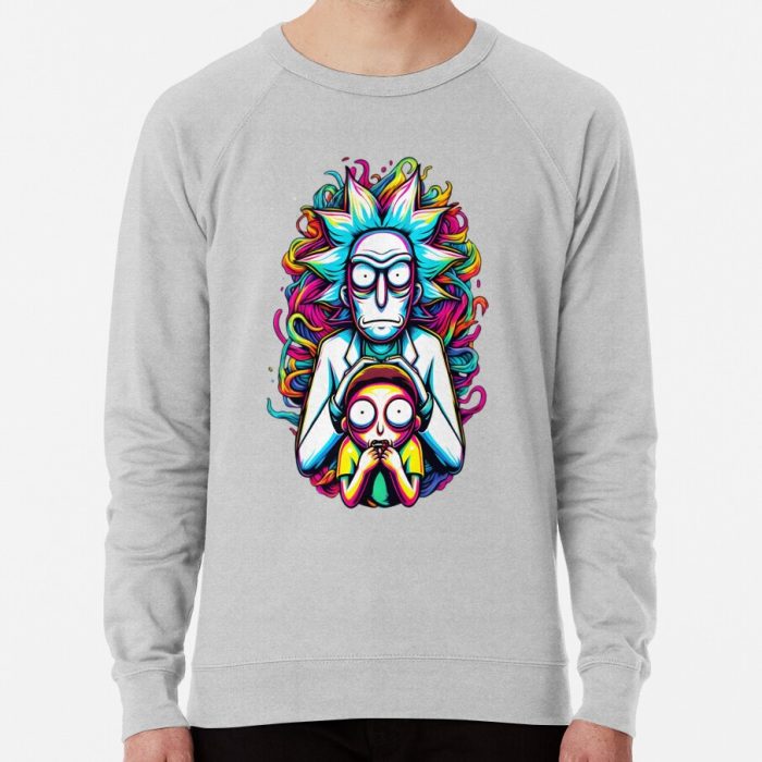 ssrcolightweight sweatshirtmensheather greyfrontsquare productx1000 bgf8f8f8 31 - Rick And Morty Shop