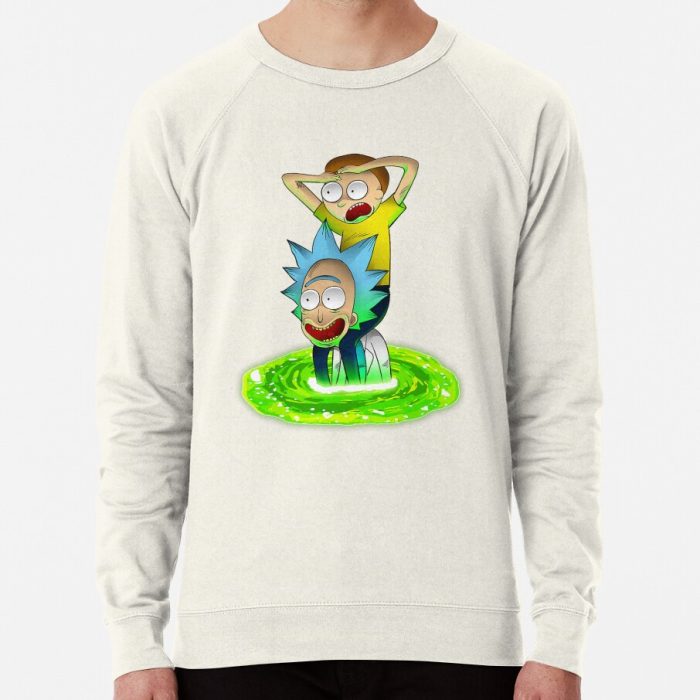 ssrcolightweight sweatshirtmensoatmeal heatherfrontsquare productx1000 bgf8f8f8 14 - Rick And Morty Shop