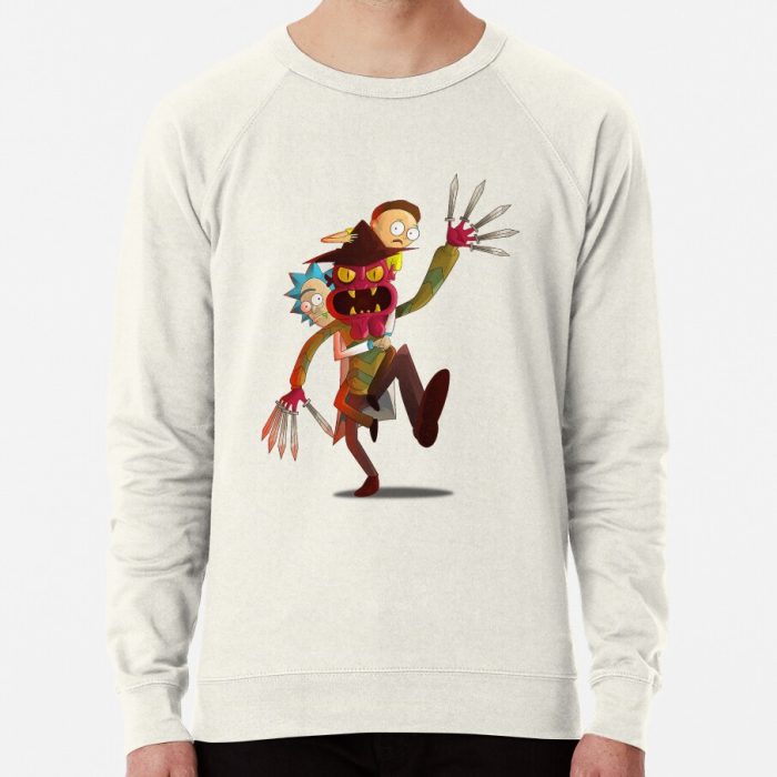 ssrcolightweight sweatshirtmensoatmeal heatherfrontsquare productx1000 bgf8f8f8 15 - Rick And Morty Shop
