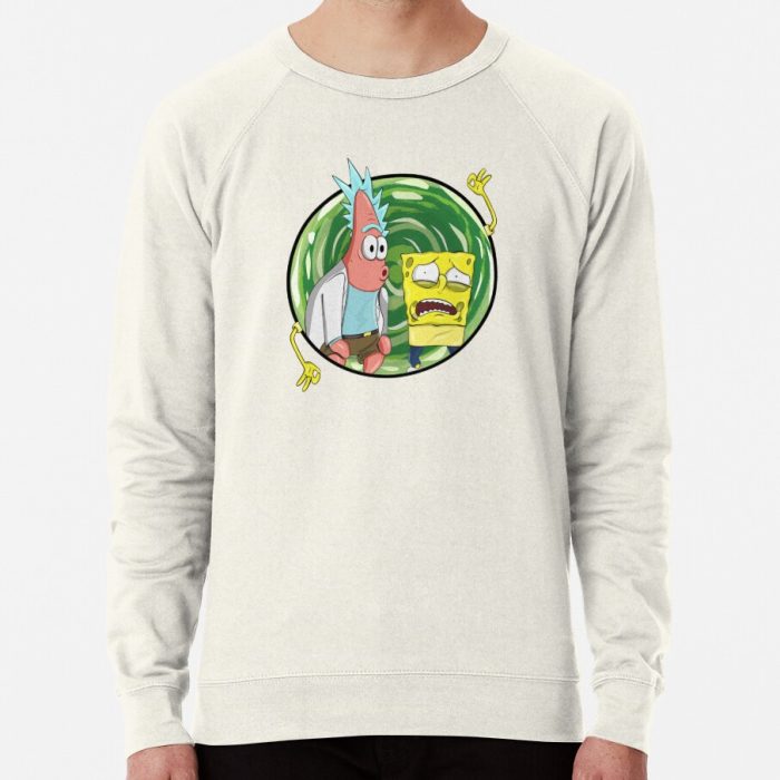 ssrcolightweight sweatshirtmensoatmeal heatherfrontsquare productx1000 bgf8f8f8 20 - Rick And Morty Shop