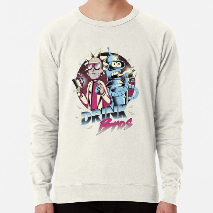 ssrcolightweight sweatshirtmensoatmeal heatherfrontsquare productx1000 bgf8f8f8 21 - Rick And Morty Shop