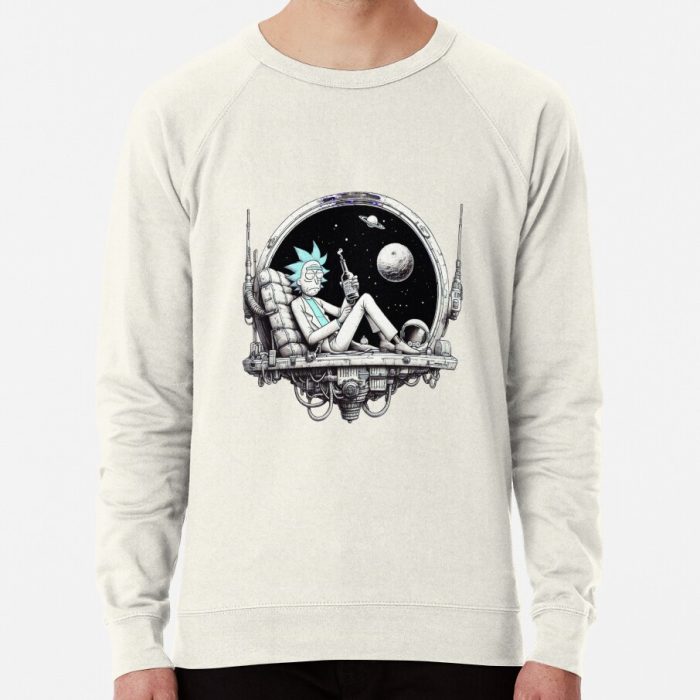 ssrcolightweight sweatshirtmensoatmeal heatherfrontsquare productx1000 bgf8f8f8 22 - Rick And Morty Shop