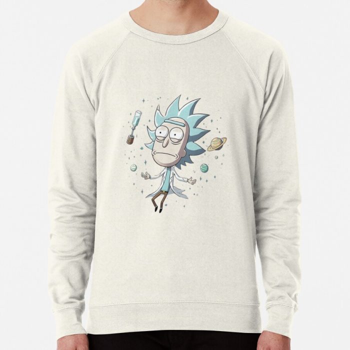 ssrcolightweight sweatshirtmensoatmeal heatherfrontsquare productx1000 bgf8f8f8 25 - Rick And Morty Shop