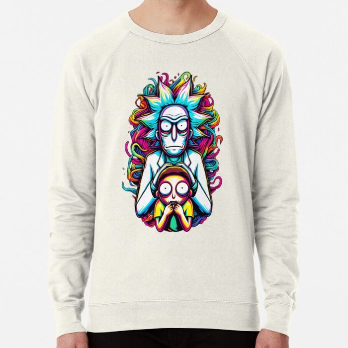 ssrcolightweight sweatshirtmensoatmeal heatherfrontsquare productx1000 bgf8f8f8 31 - Rick And Morty Shop