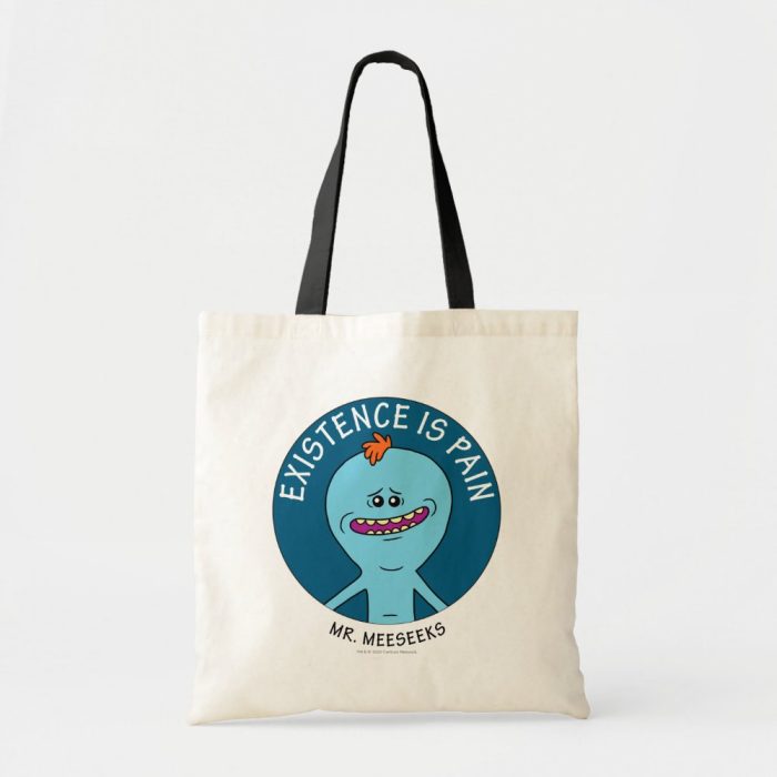 Rick and Morty Existence Is Pain Tote Bag