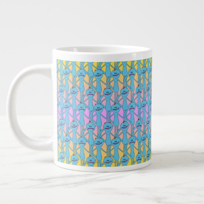 Rick and Morty Rainbow Mr. Meeseeks Pattern Giant Coffee Mug