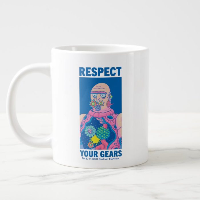 Rick and Morty Respect Your Gears Giant Coffee Mug