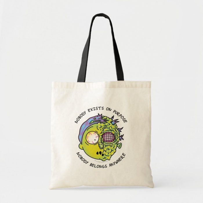 Rick and Morty Stylized Morty Fly Quote Tote Bag