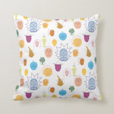 Rick and Morty Get Schwifty Throw Pillow