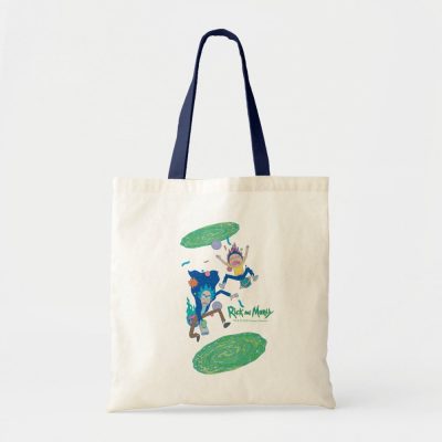 Rick and Morty Infected Portal Jump Tote Bag