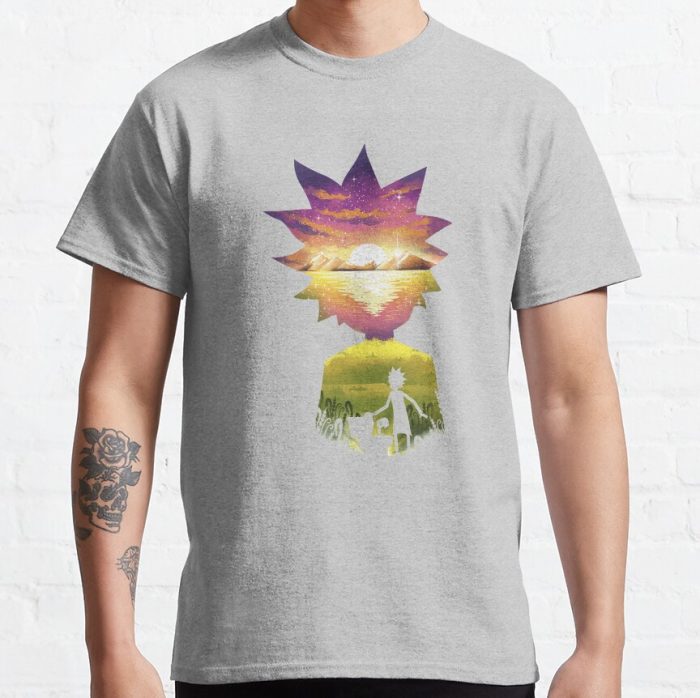 ssrcoclassic teemensheather greyfront altsquare product1000x1000.u1 4 - Rick And Morty Shop